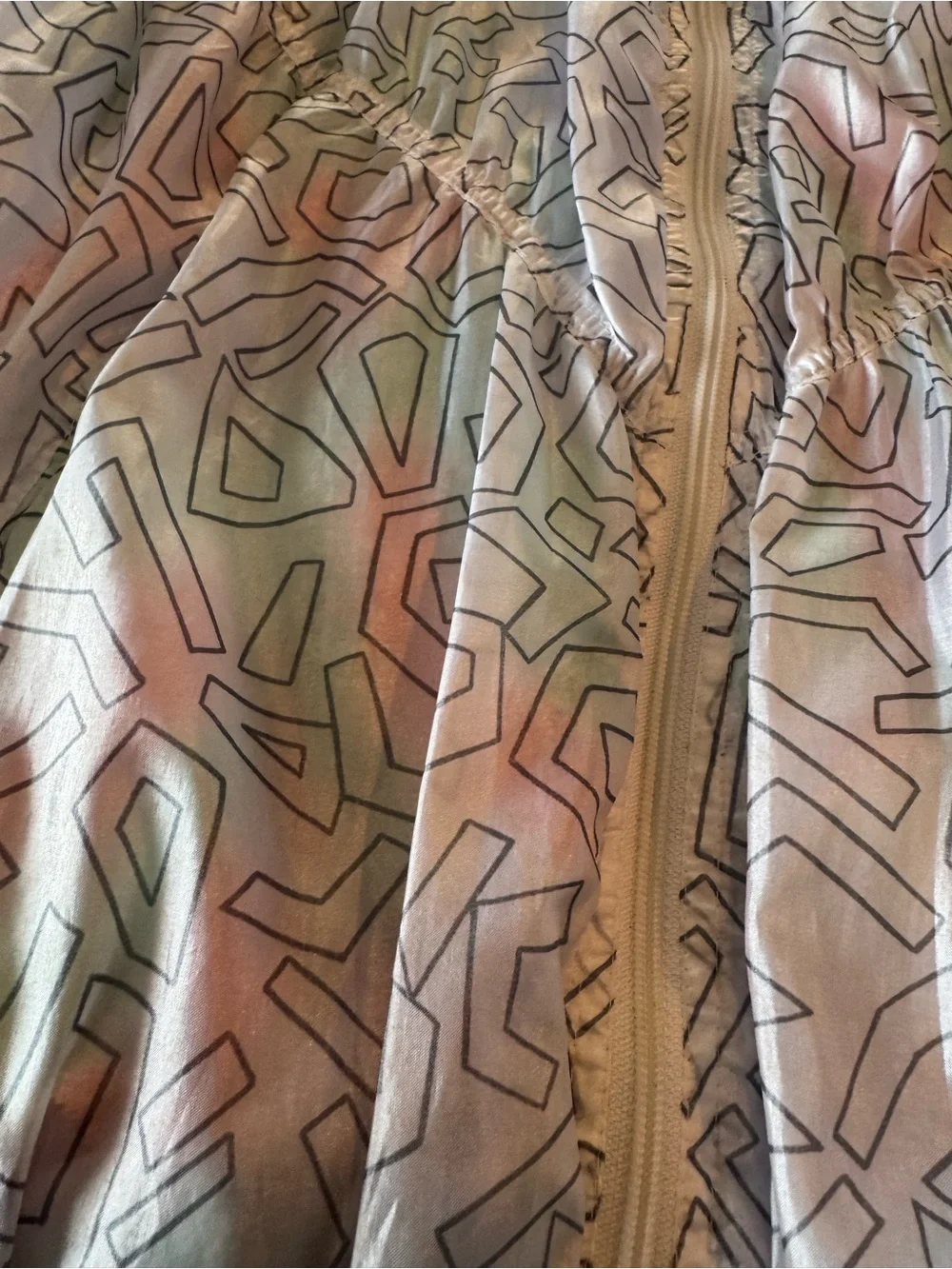 Vintage 90s Adidas Trefoil M Track Jacket Pastel Geometric Full Zip Windbr